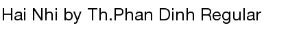 Hai Nhi by Th.Phan Dinh Regular Font