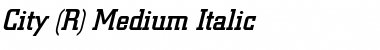 City BQ Italic Font