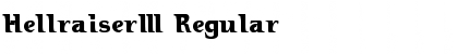 Hellraiser3 Regular Font