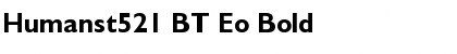 Humanst521 BT Eo Bold Font