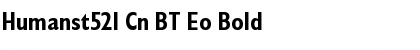 Humanst521 Cn BT Eo Font