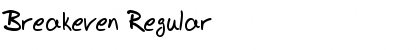 Download Breakeven Font Download Breakeven Font