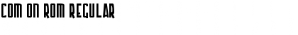 Download Com on Rom Font Download Com on Rom Font