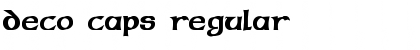 Deco Caps Regular Font