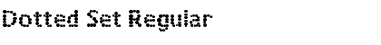 Dotted Set Regular Font