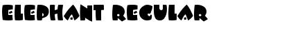 Elephant Regular Font