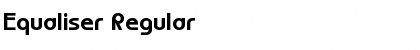 Equaliser Regular Font