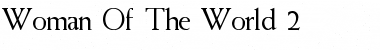 Woman Of The World 2 Font