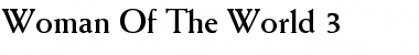 Woman Of The World 3 Font