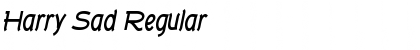 Harry Sad Regular Font