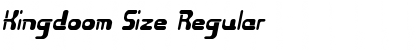 Kingdoom Size Regular Font