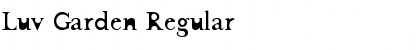 Luv Garden Regular Font