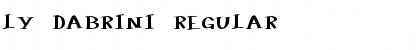 LY Dabrini Regular Font