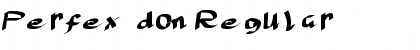 Perfex  don Regular Font