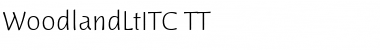 Download WoodlandLtITC TT Font