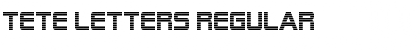 Tete Letters Regular Font