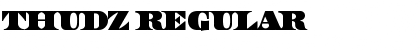 Thudz Regular Font