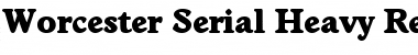 Worcester-Serial-Heavy Regular Font