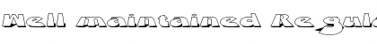 Download Well maintained Font Download Well maintained Font
