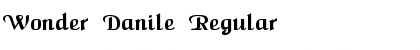 Wonder Danile Regular Font