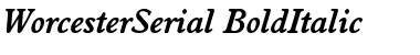 WorcesterSerial Font
