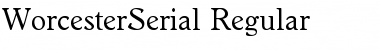 WorcesterSerial Font