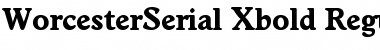 WorcesterSerial-Xbold Regular Font