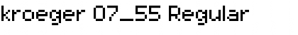 Download kroeger 07_55 Font