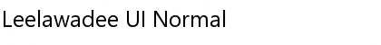 Leelawadee UI Normal Font