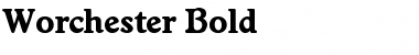 Worchester-Bold Regular Font