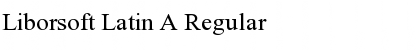 Download Liborsoft Latin A Font Download Liborsoft Latin A Font
