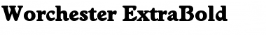 Worchester-ExtraBold Regular Font