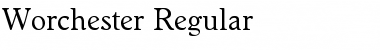 Worchester-Regular Regular Font