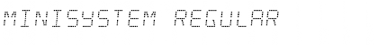 Download Minisystem Font