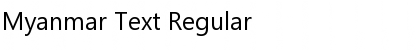 Myanmar Text Regular