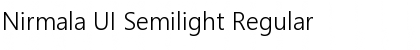 Nirmala UI Semilight Regular Font