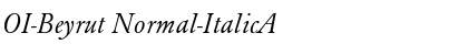 OI-Beyrut Normal-ItalicA Font