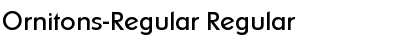 Ornitons-Regular Regular Font
