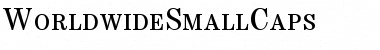 WorldwideSmallCaps Regular Font