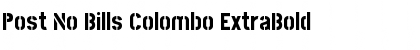 Post No Bills Colombo Font