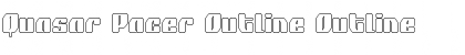 Quasar Pacer Outline Outline Font