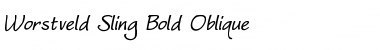 Download Worstveld Sling Bold Oblique Font