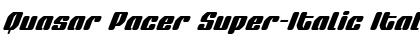 Quasar Pacer Super-Italic Font