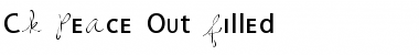 Download CK Peace Out filled Font Download CK Peace Out filled Font
