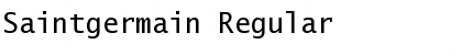 Saintgermain Regular Font