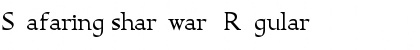 Seafaring shareware Regular Font