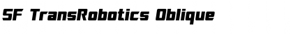 SF TransRobotics Oblique Font