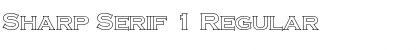 Sharp Serif 1 Regular Font