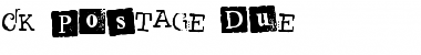 Download CK Postage Due Font Download CK Postage Due Font
