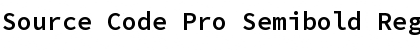 Source Code Pro Semibold Regular Font